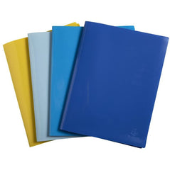 Exacompta Bee Blue Display Book 20 Pockets A4 Assorted Colours (Pack 4) - 88110E