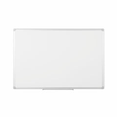 Bi-Office Earth-It Non Magnetic Melamine Whiteboard Aluminium Frame 900x600mm - MA0300790 DD