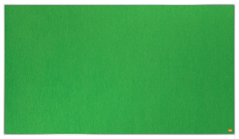 Nobo Impression Pro Widescreen Green Felt Noticeboard Aluminium Frame 1220x690mm 1915426