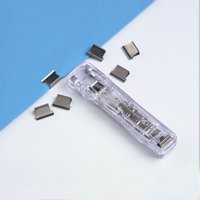 Rapesco Supaclip 60 Dispenser and 8 Stainless Steel Clips 60 Sheet Capacity - RC6008SS