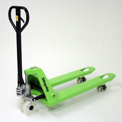 Slingsby Heavy Duty 2500Kg (2.5 Tonne) Pallet Truck With Three Position Control Handle and Tandem Nylon Rollers Green/Black - 413460 DD