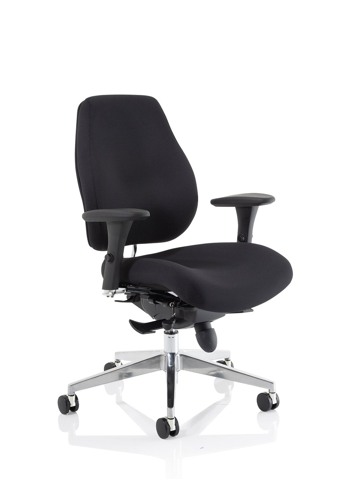 Chiro Plus Chair Black with Arms PO000001 DD