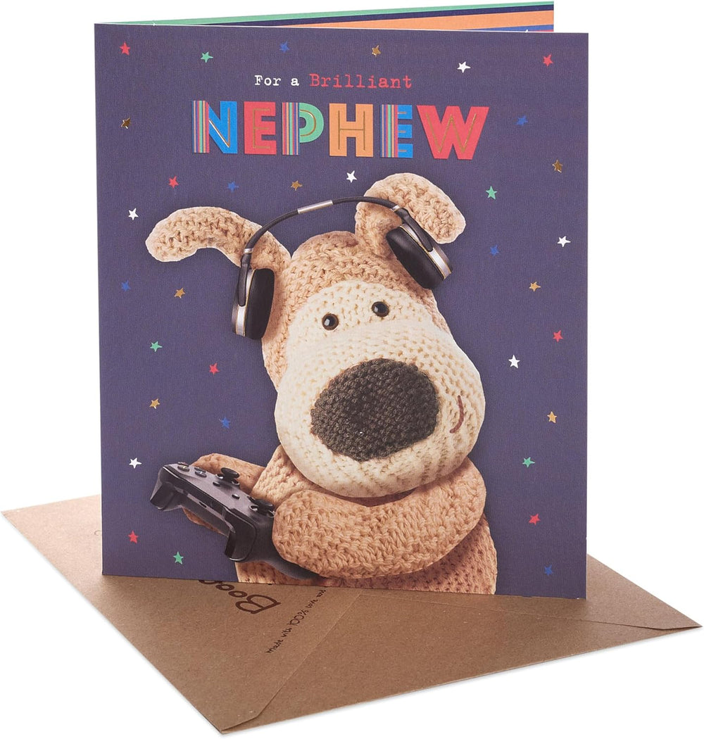 Boofle | Birthday Card for Nephew | Happy Birthday Gifts | Him, Boys, Men | Cute Design | With Envelope | 165 x 190 mm