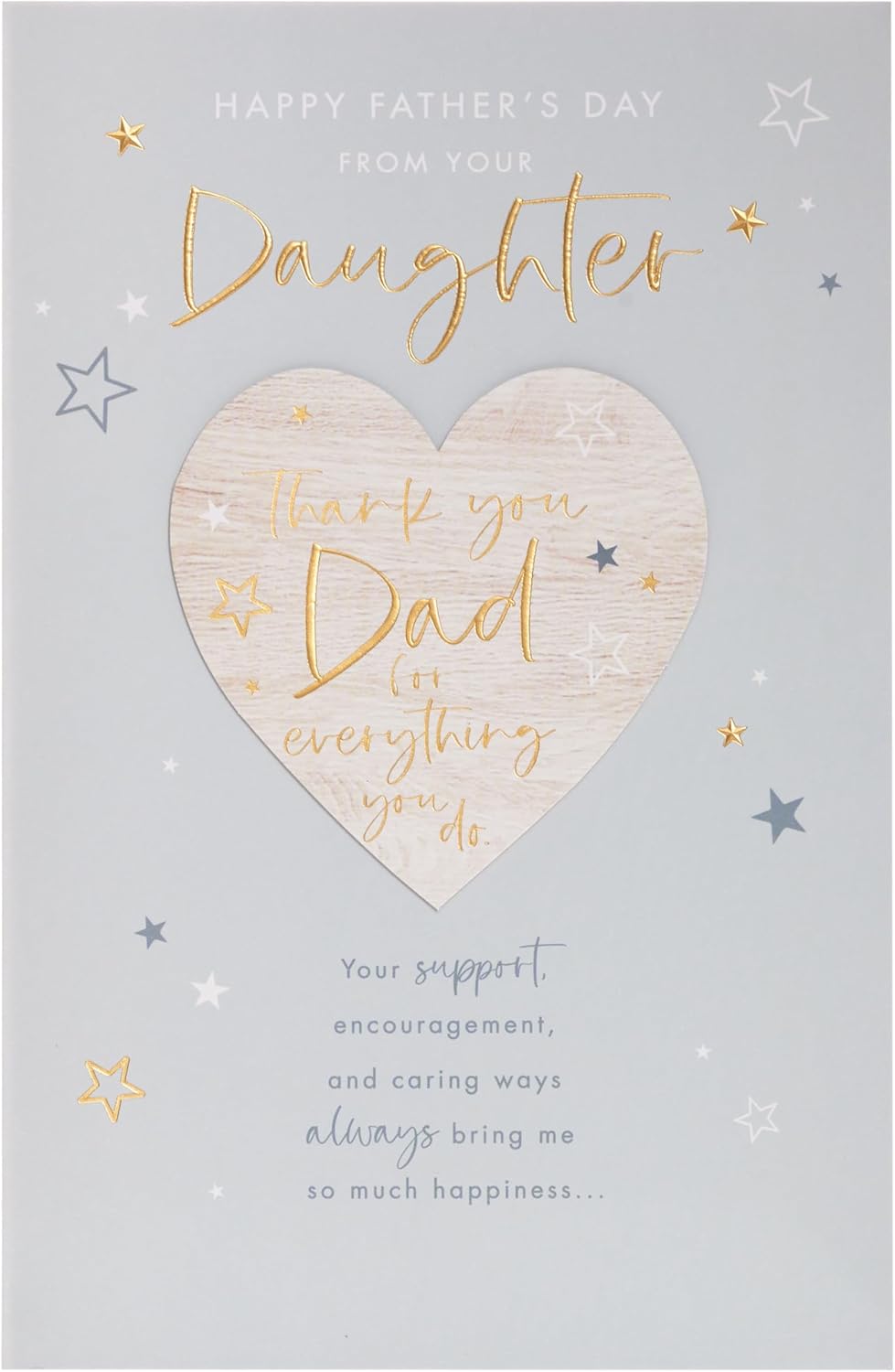 UK Greetings Father's Day Card from Your Daughter - Thank You Design