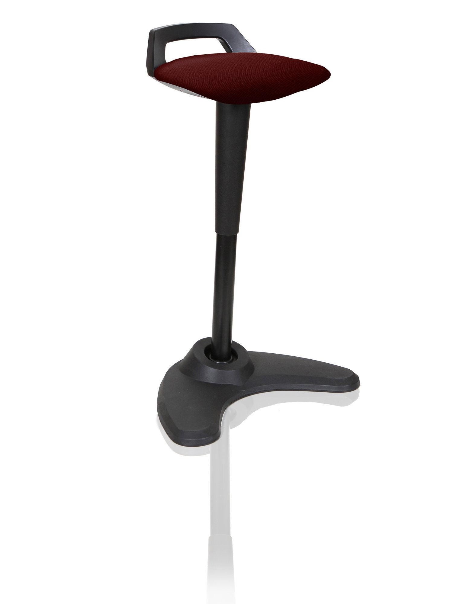 Dynamic Spry Stool Black Frame and Bespoke Colour Fabric Seat Ginseng Chilli - KCUP1203 DD