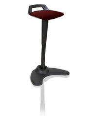 Dynamic Spry Stool Black Frame and Bespoke Colour Fabric Seat Ginseng Chilli - KCUP1203 DD
