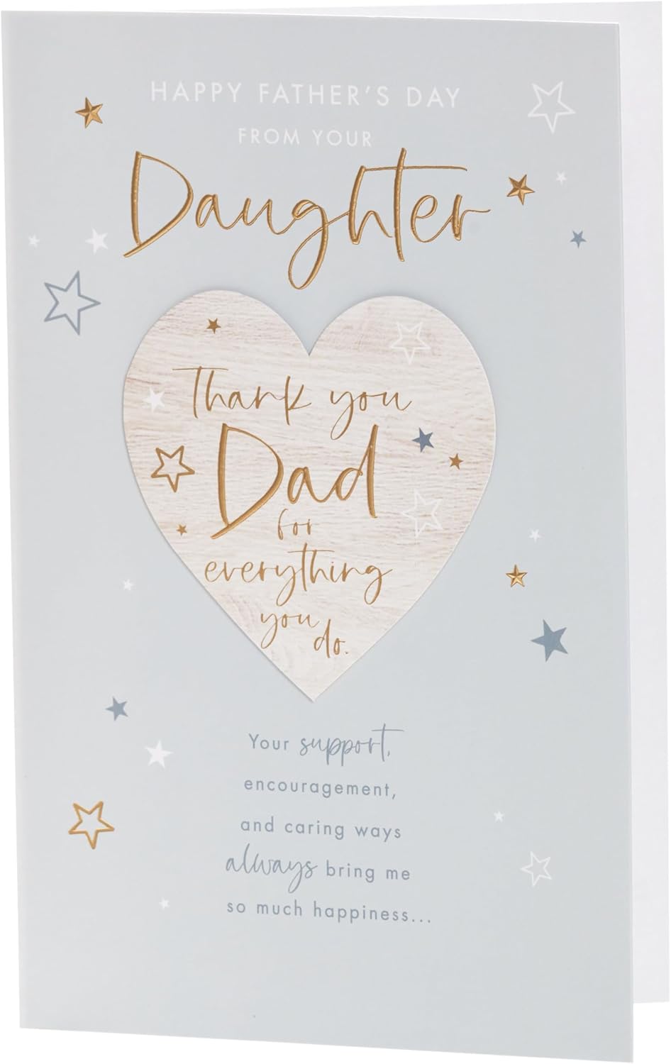 UK Greetings Father's Day Card from Your Daughter - Thank You Design