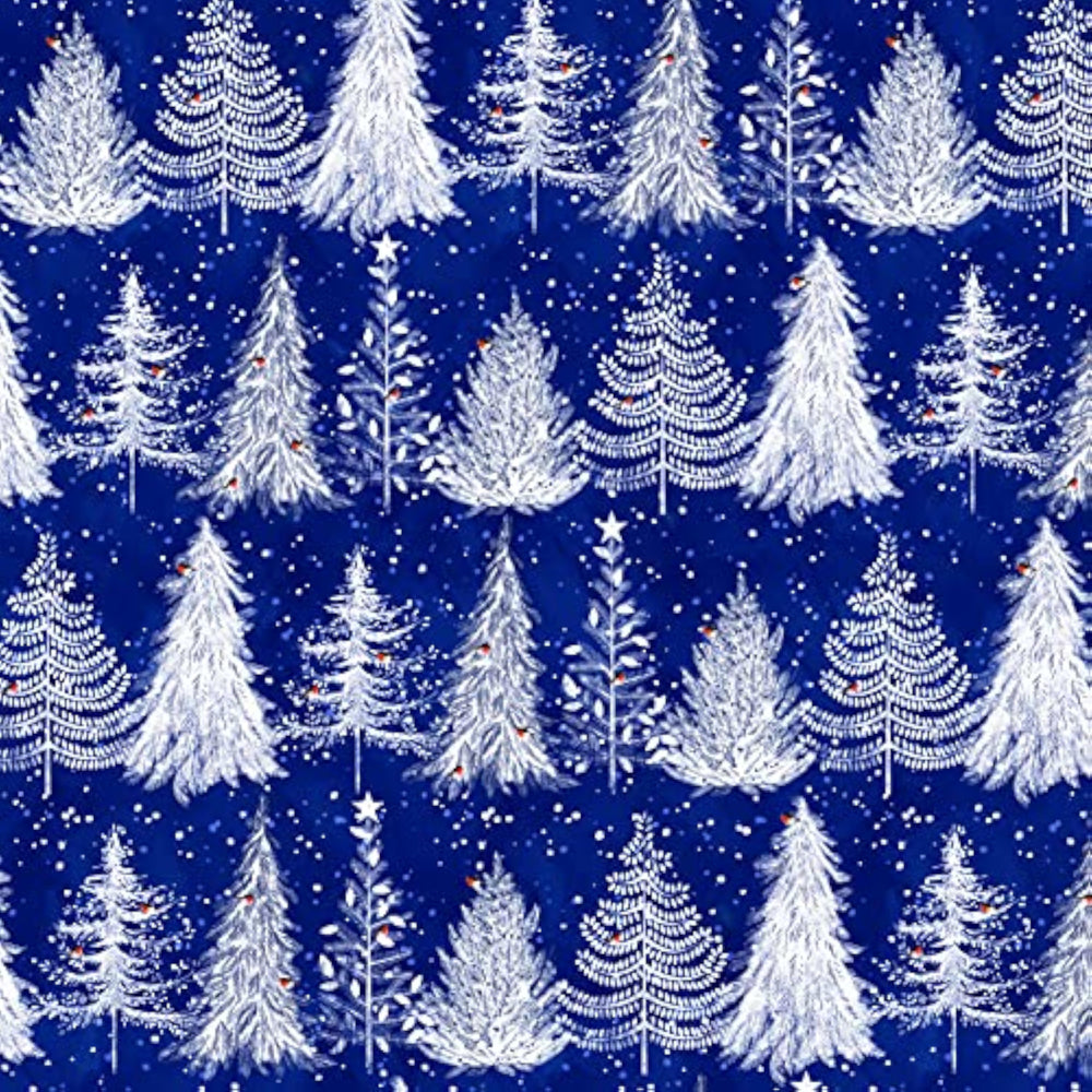 Abacus Cards Trees greeting card with two sheets and two tags, featuring colorful tree illustrations and a natural, artistic design.