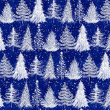 Abacus Cards Trees greeting card with two sheets and two tags, featuring colorful tree illustrations and a natural, artistic design.