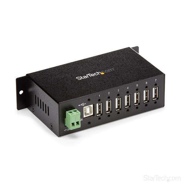 StarTech.com Mountable Rugged Ind 7 Port USB Hub ESD