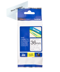 Brother Black On Clear Label Tape 36mm x 8m - TZE161