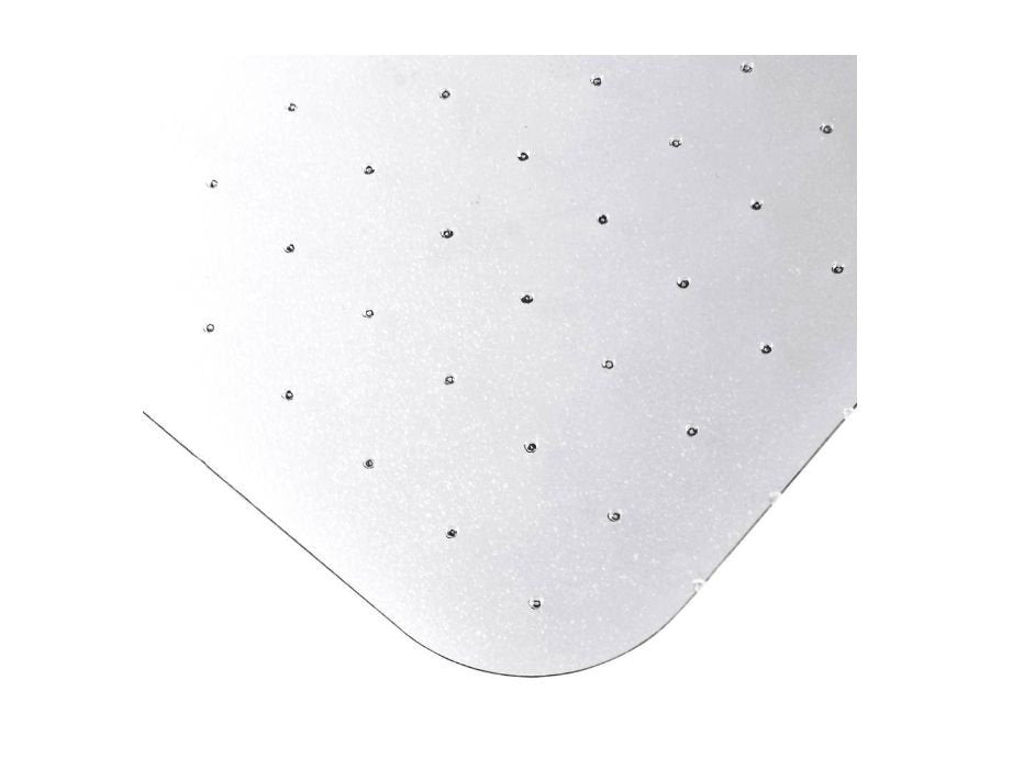 Marlon BioPlus Polycarbonate Rectangular Office Chair Mat Floor Protector for Low to Medium Pile Carpets up to 12mm 89 x 119cm Clear - URCMFLBG0002 DD