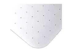 Marlon BioPlus Polycarbonate Rectangular Office Chair Mat Floor Protector for Low to Medium Pile Carpets up to 12mm 89 x 119cm Clear - URCMFLBG0002 DD