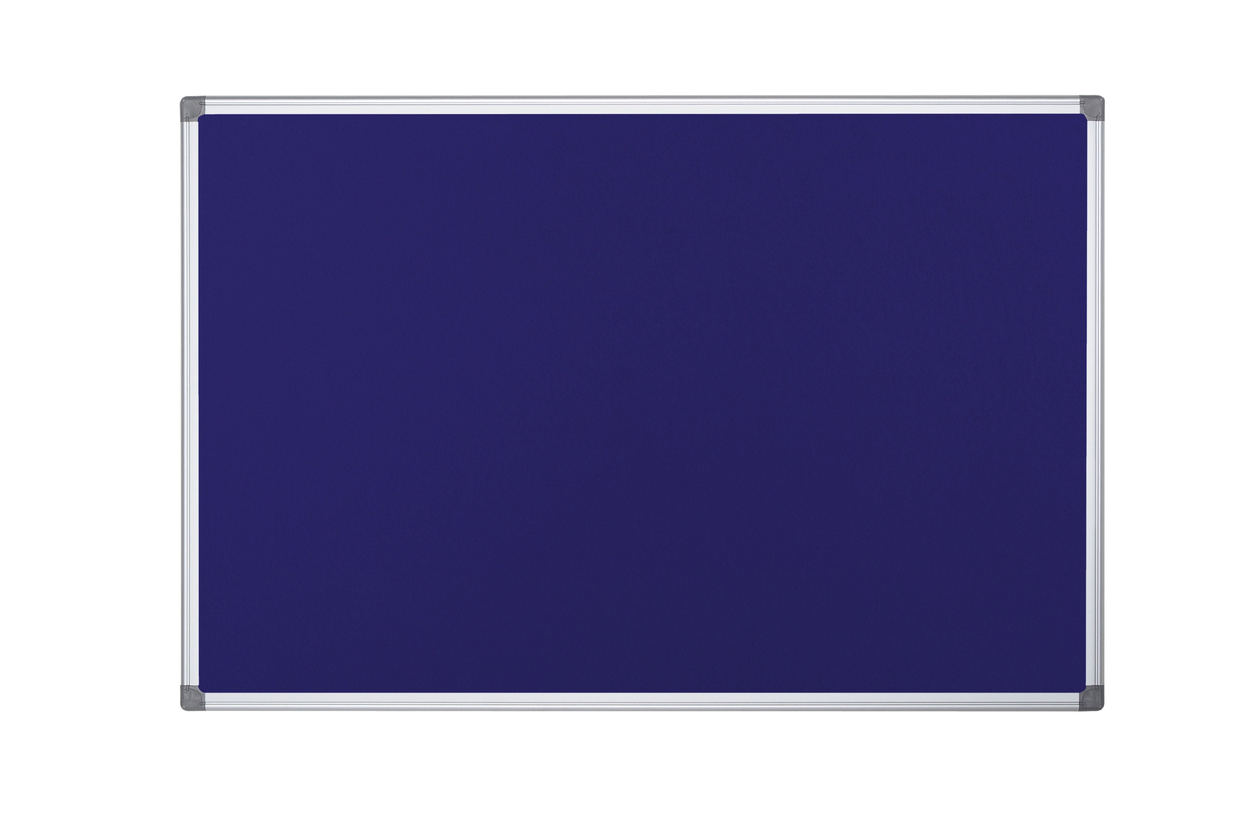 Bi-Office Maya Fire Retardant Blue Felt Noticeboard Aluminium Frame 1200x900mm - SA0501170 DD