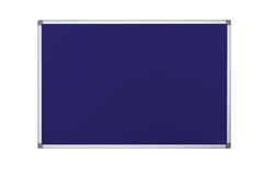Bi-Office Maya Fire Retardant Blue Felt Noticeboard Aluminium Frame 1200x900mm - SA0501170 DD