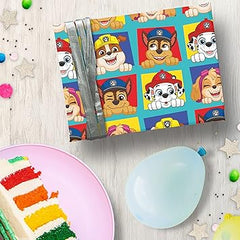 Paw Patrol Wrapping Paper 2 Sheets & 2 Tags