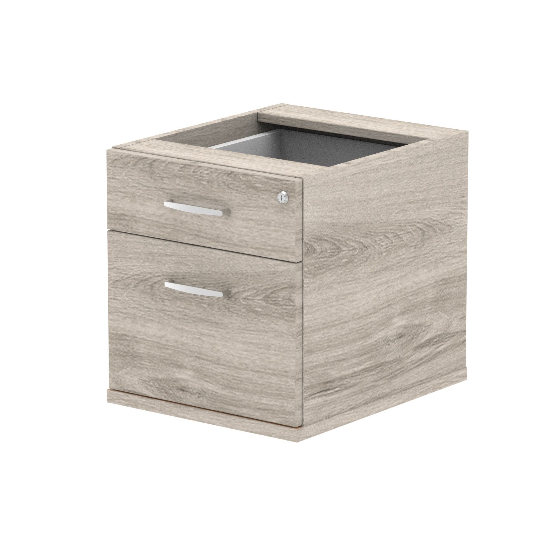 Impulse 2 Drawer Fixed Pedestal Grey Oak I003219 DD