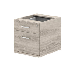 Impulse 2 Drawer Fixed Pedestal Grey Oak I003219 DD