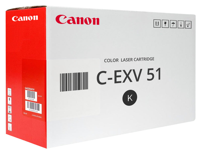 Canon EXV51BK Black Standard Capacity Toner Cartridge 69k pages - 0481C002