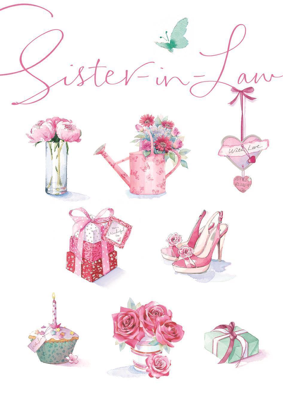 Sister in Law Birthday Card Great Company