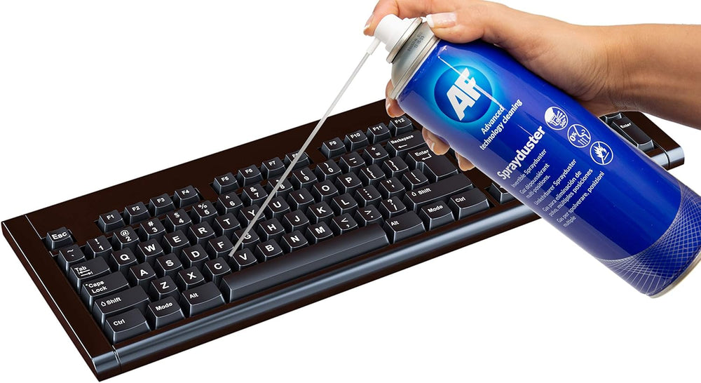 AF Professional Non-Flammable Air Duster 342ml, a compressed air duster for cleaning electronics and equipment safely.