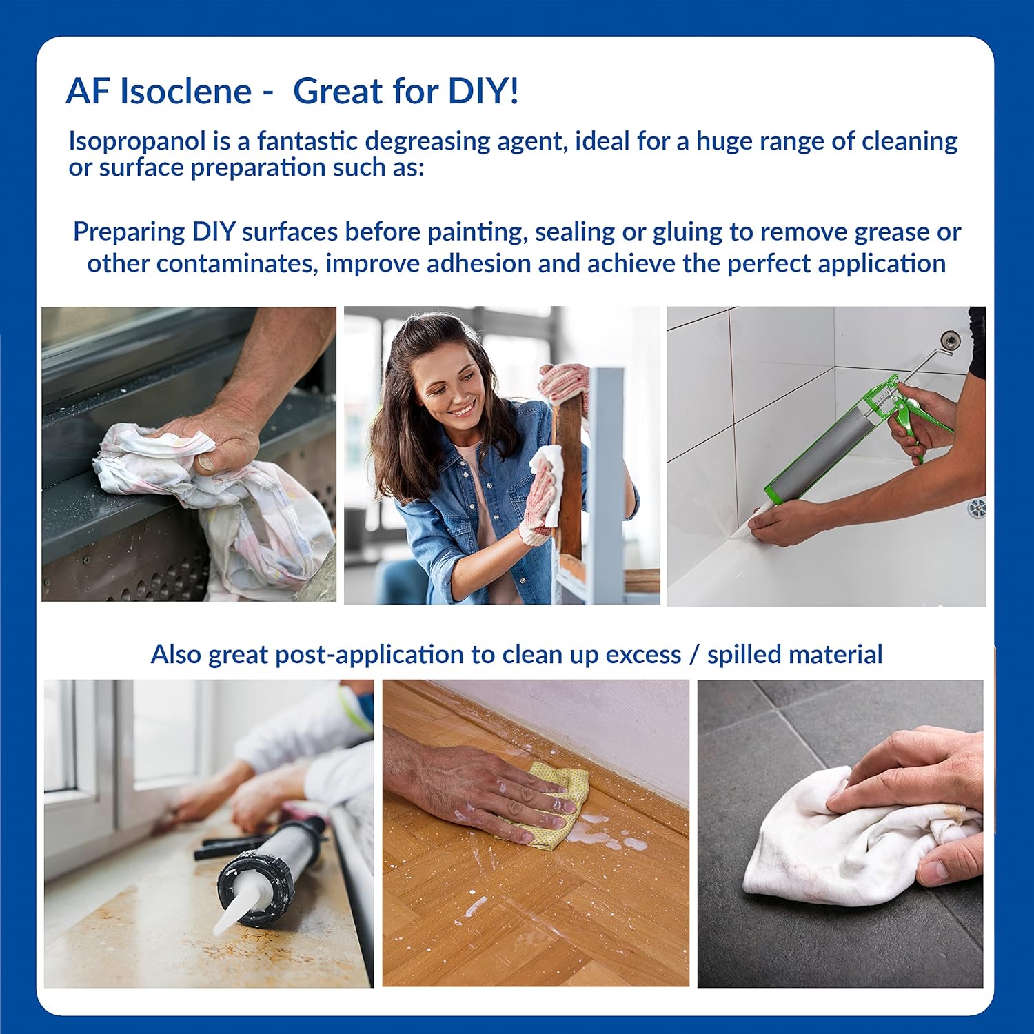 AF Isoclene Wet Isopropyl Alcohol Wipes in a tub, alcohol cleaning wipes for sanitizing and disinfecting surfaces and skin.