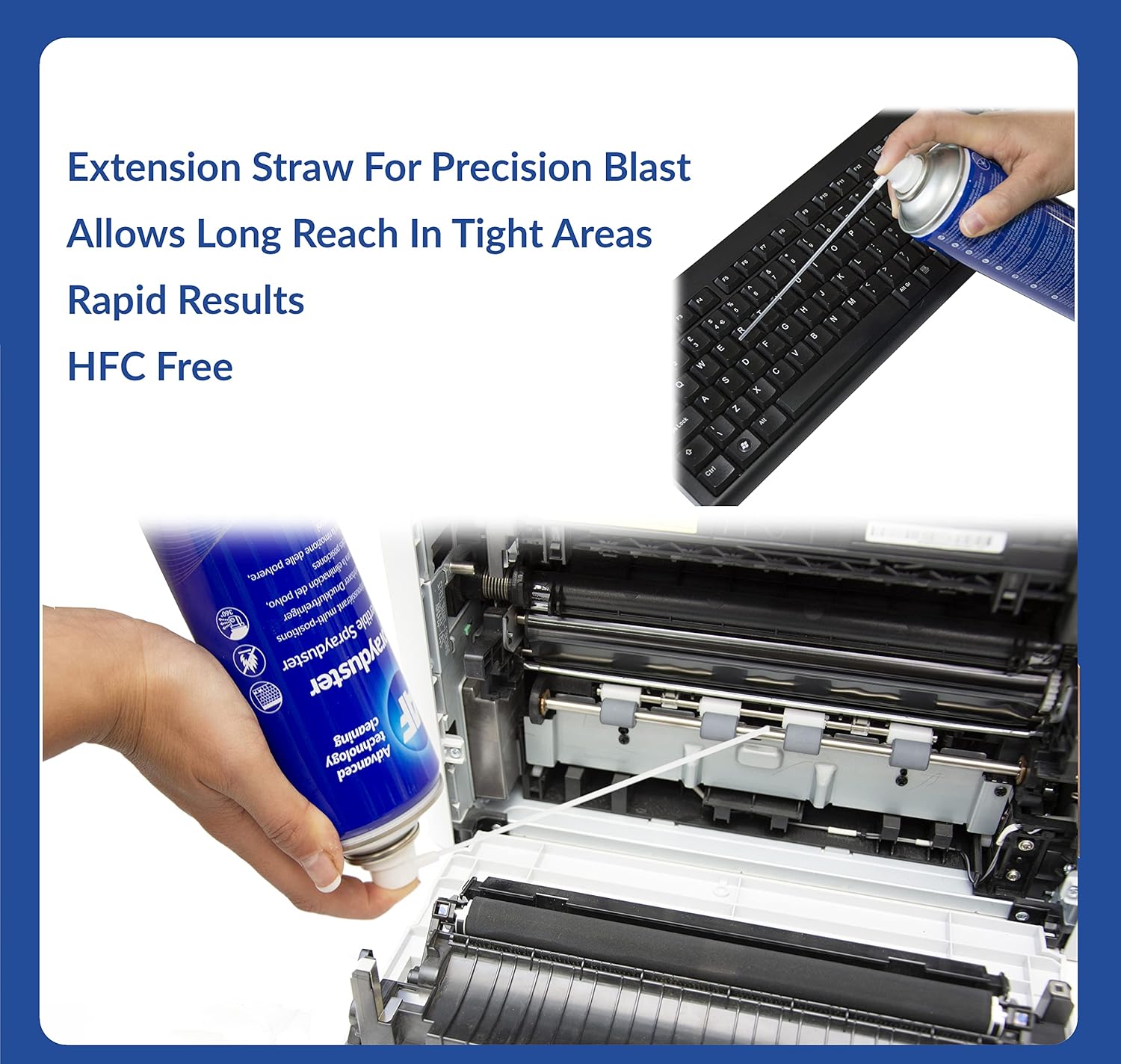 AF Professional Non-Flammable Invertible Spray Duster 200ml for cleaning electronics and office equipment, easy to use and safe.