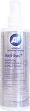 AF Anti-bac+ sanitising spray in a 250ml pump bottle, used for whiteboards, desks, door handles, and gym equipment cleaning.