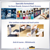AF Anti-bac+ sanitising whiteboard and surface spray in a 250ml pump bottle, used for cleaning whiteboards, desks, and gym equipment.