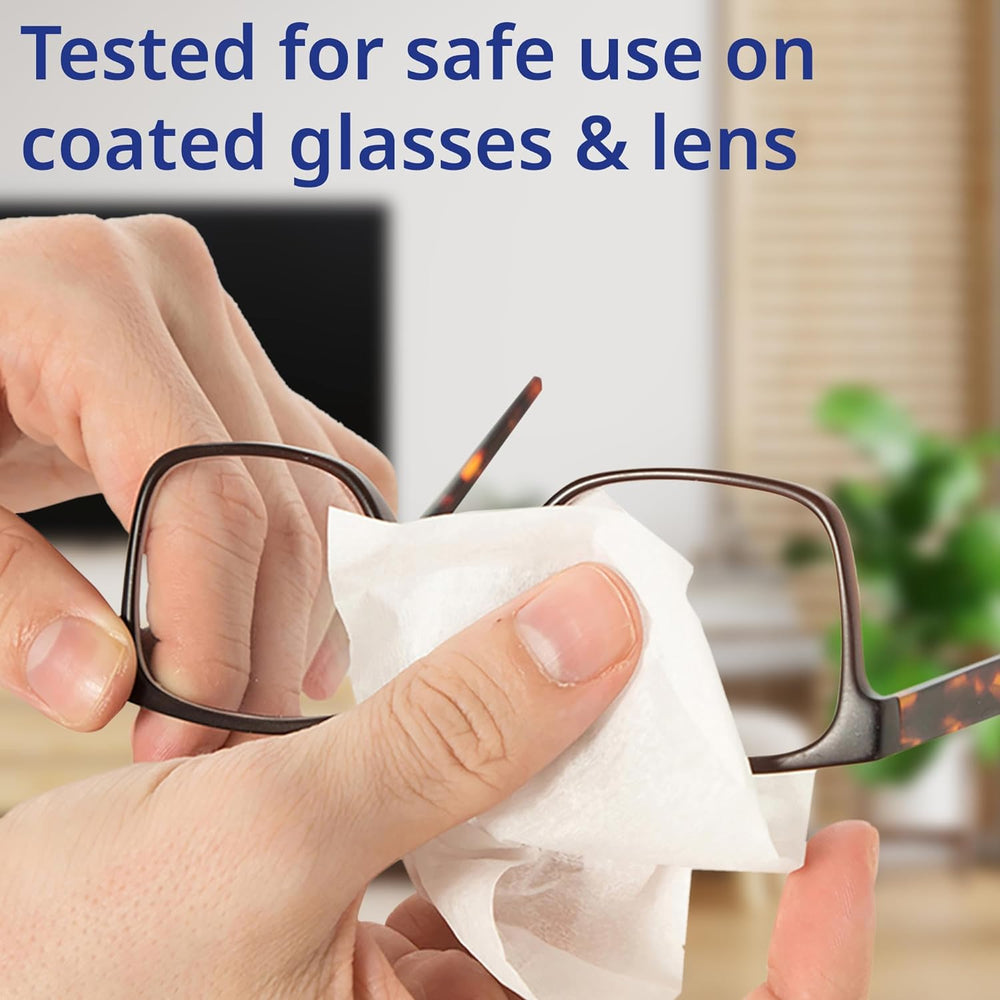 AF screen and lens cleaning wipes, individual anti-static cleaning wipes for smartphones and glasses, in a single pack.
