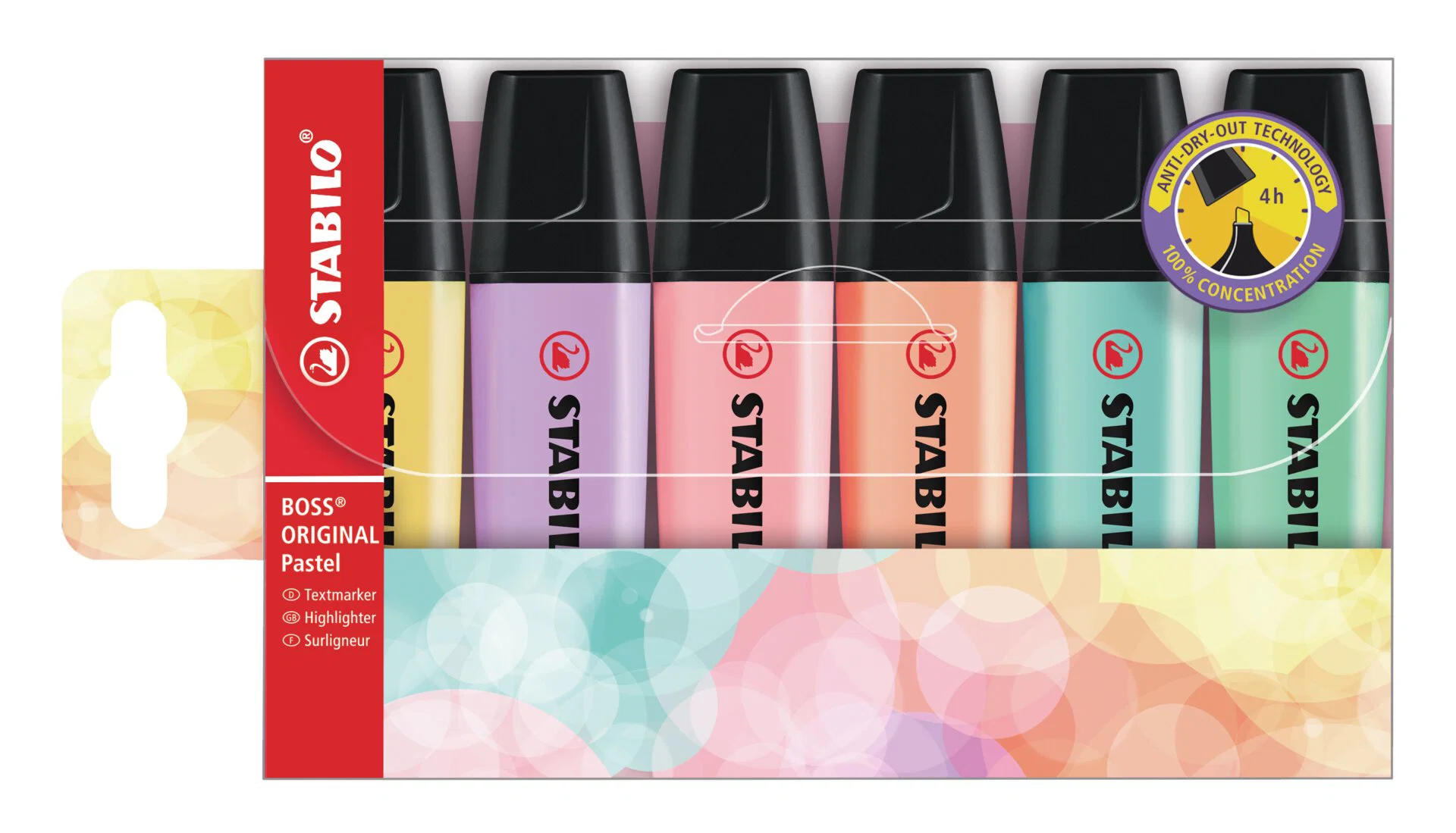 STABILO Original Pastel Highlighter Markers (Pack of 6)