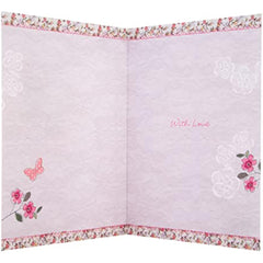 3D-Effect Butterfly Design Birthday Card