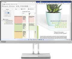 Lenovo L24e-40 23.8 Inch 1920 x 1080 Pixels Full HD VA Panel HDMI VGA Cloud Grey Monitor