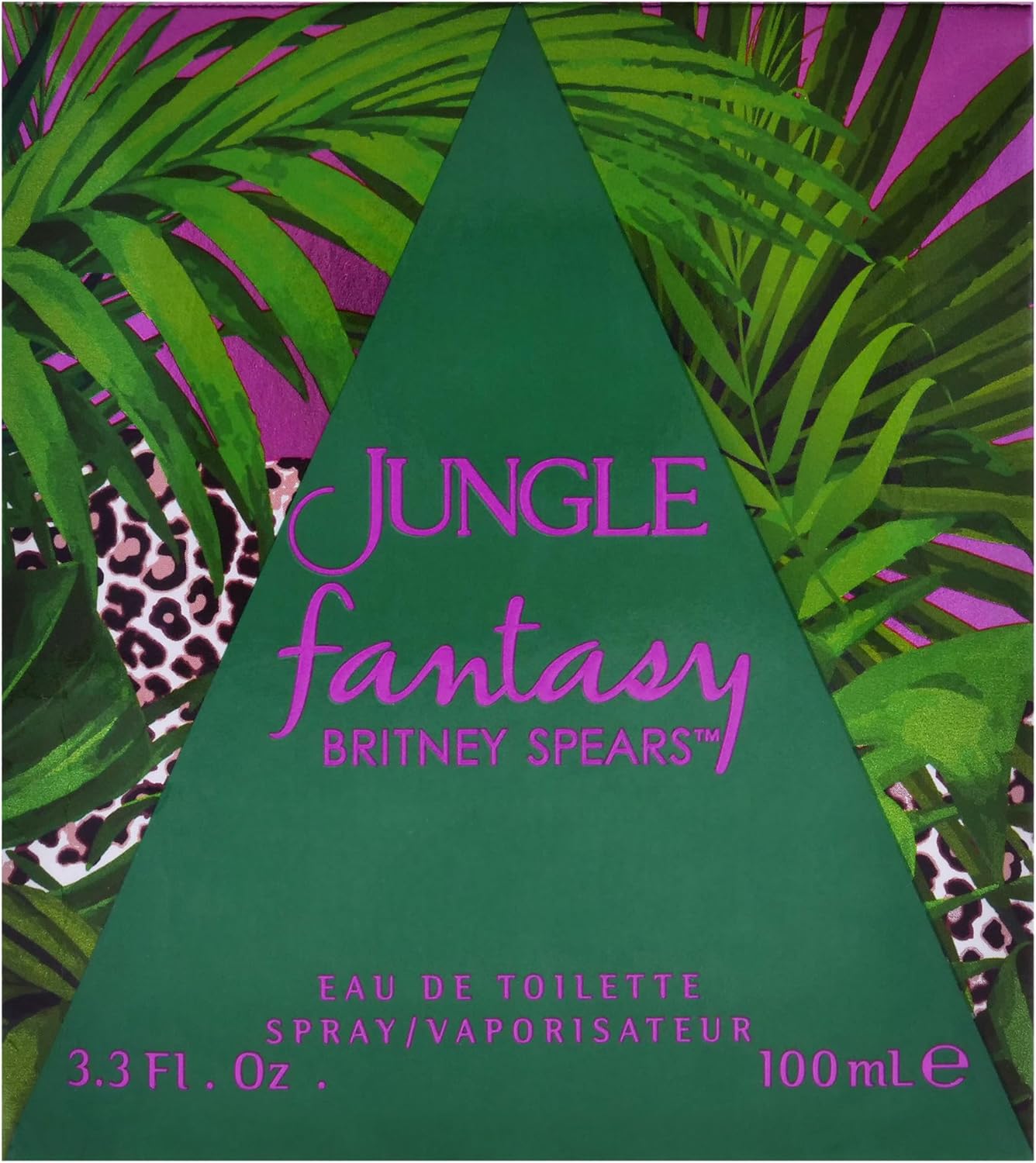 Affinity Britney Spears Jungle Fantasy EDT 100ml bottle, showcasing the floral and tropical fragrance design.