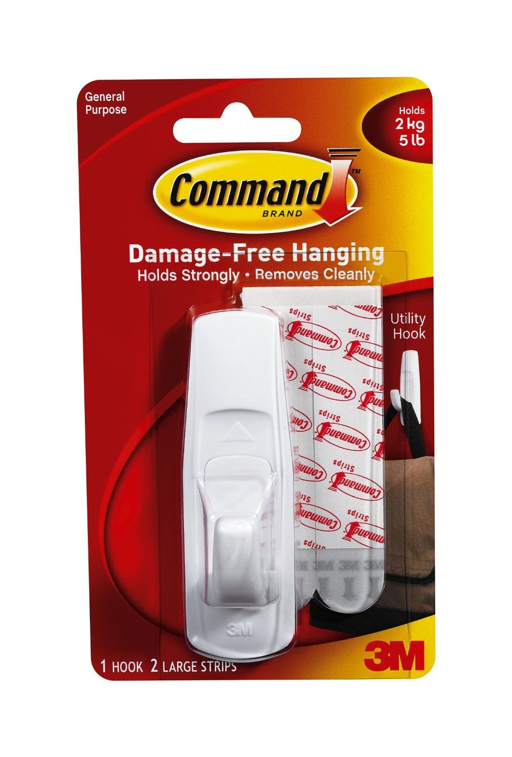 3M Command Adhesive Hook Large White 17003 – Bulk Wholesale UK