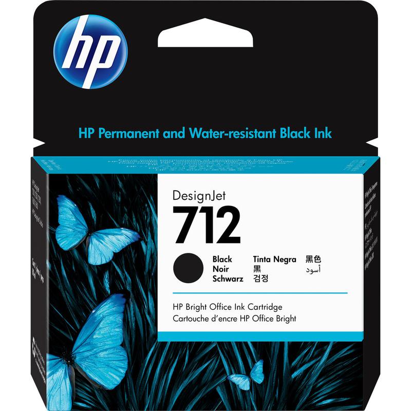 HP 3ED71A 712 BLACK INK CARTRIDGE 80ML