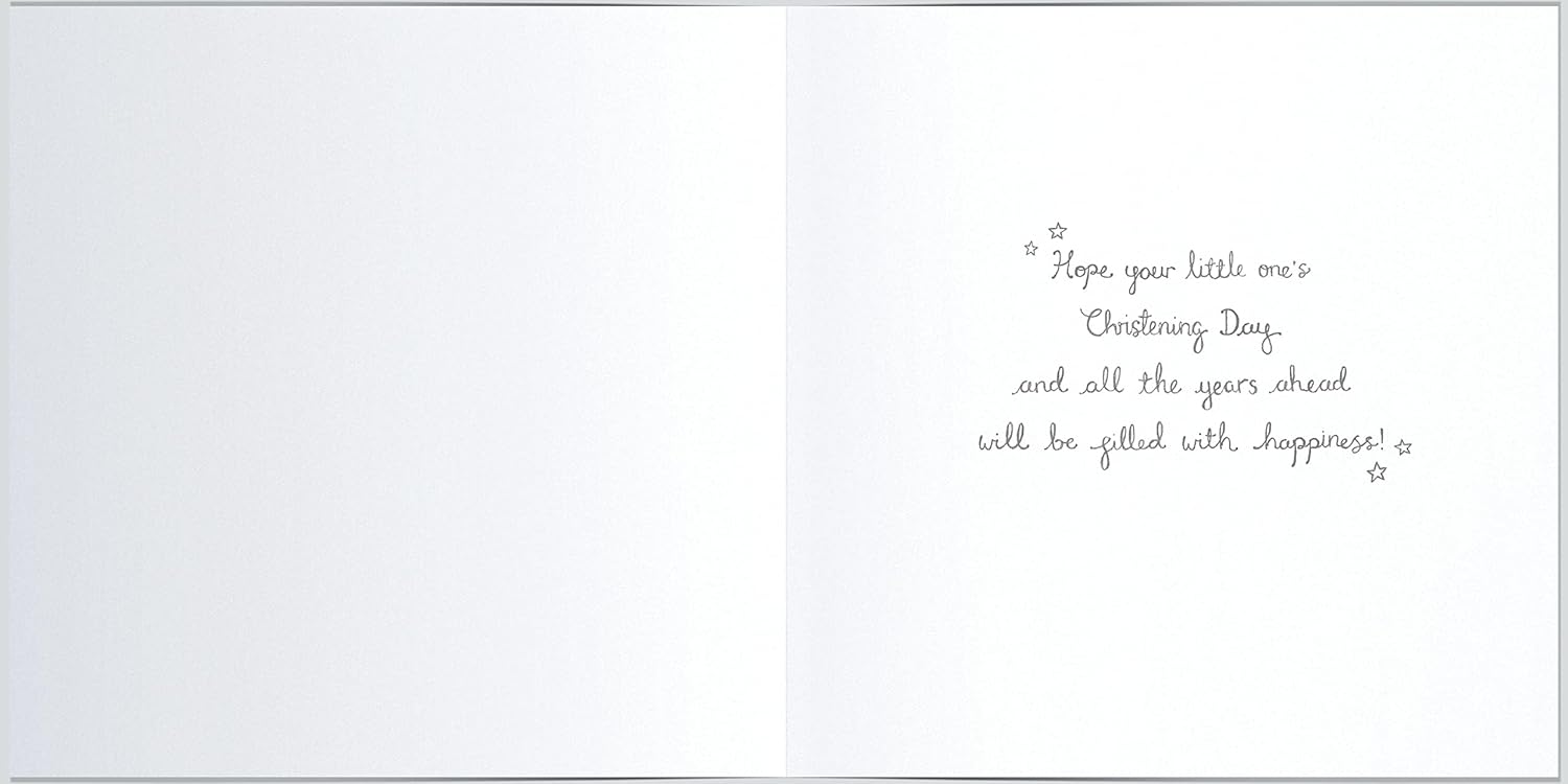 A Christening Wish Happiness Christening Greeting Card Glitter Greetings Cards 735147