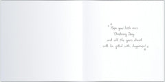 A Christening Wish Happiness Christening Greeting Card Glitter Greetings Cards 735147