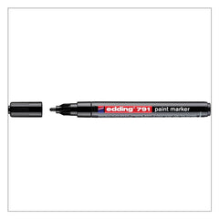 edding 791 Paint Marker Bullet Tip 192mm Line Black (Pack 10) - 4-791001