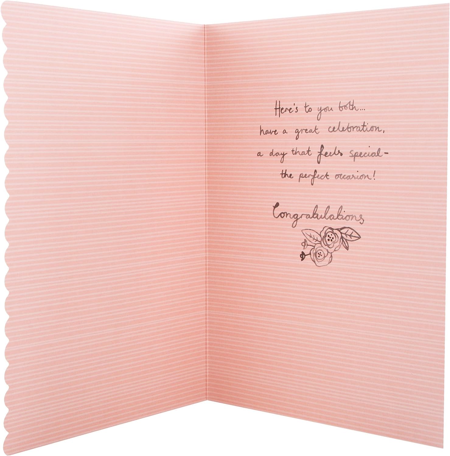 Hallmark Anniversary Card for Couple - 3D Champagne Glass Design