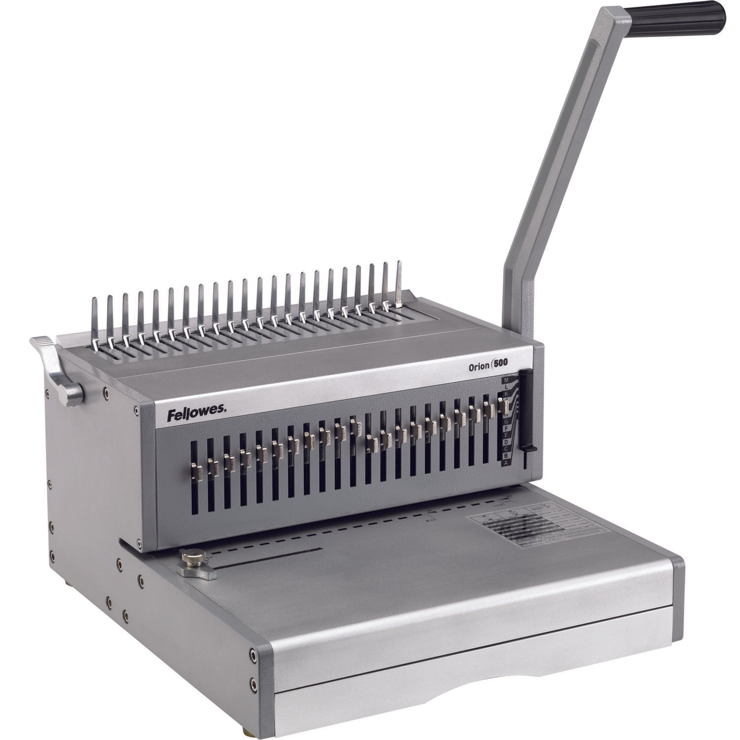 Fellowes Orion Manual Comb Binding Machine Silver 5642601