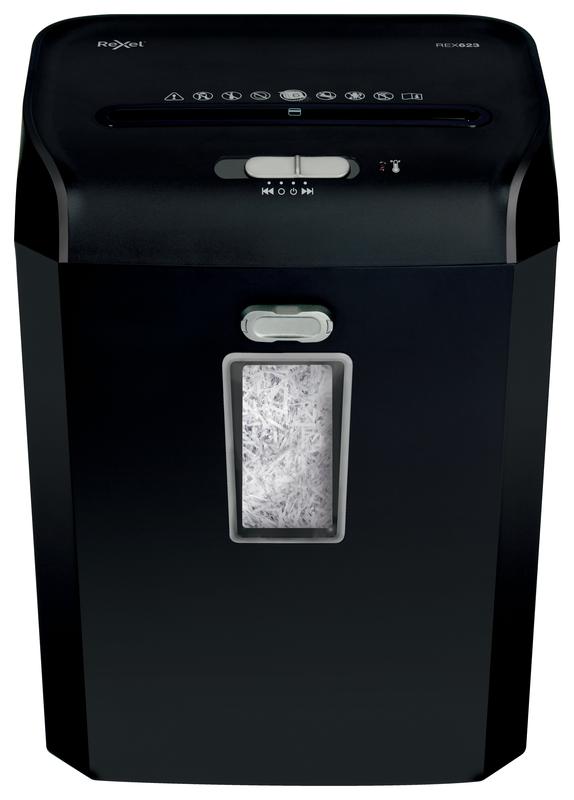 Rexel Promax QS REX623 Cross Cut Shredder 23 Litre 6 Sheet Black 2104581