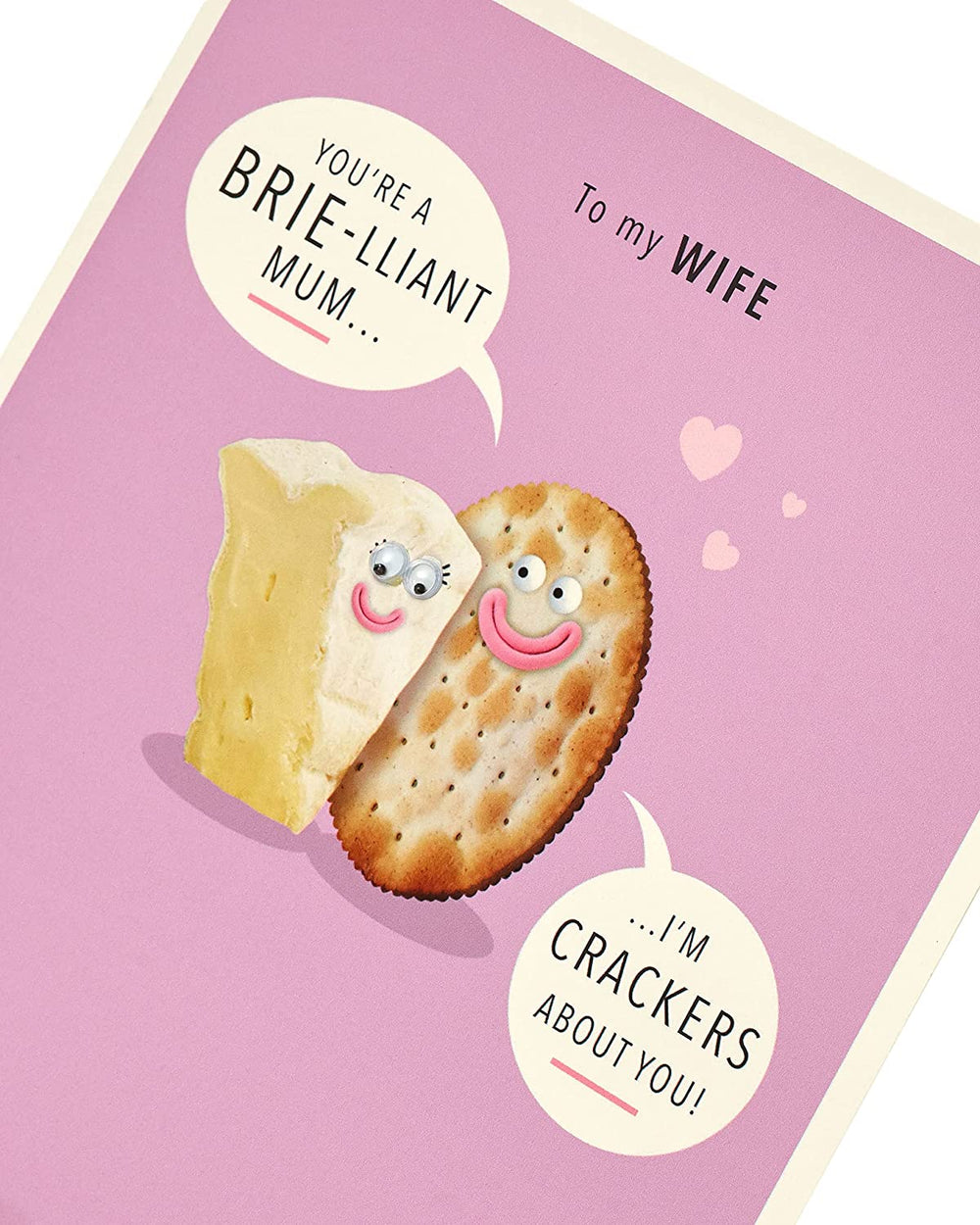 Funny Brie Design Wife Mother's Day Card