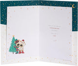 Boofle Embellished Christmas Card for Daughter & Fiancé – Cute Festive Design