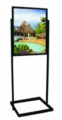 SECO Double-sided Eco Information Board 1 Panel Black - EIB-1BLK DD