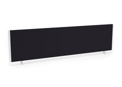 Impulse Straight Screen W1600 x D25 x H400mm Black With White Frame - I004624 DD