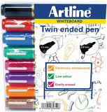 Assorted Artline 2-in-1 general merchandise assortment with various colorful stationery items and tools arranged together.