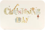 Cute Animals New Baby Christening Card