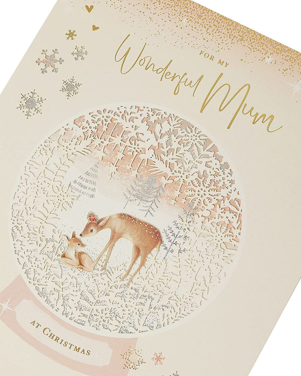 Doe And Deer Wonderful Mum Christmas Card