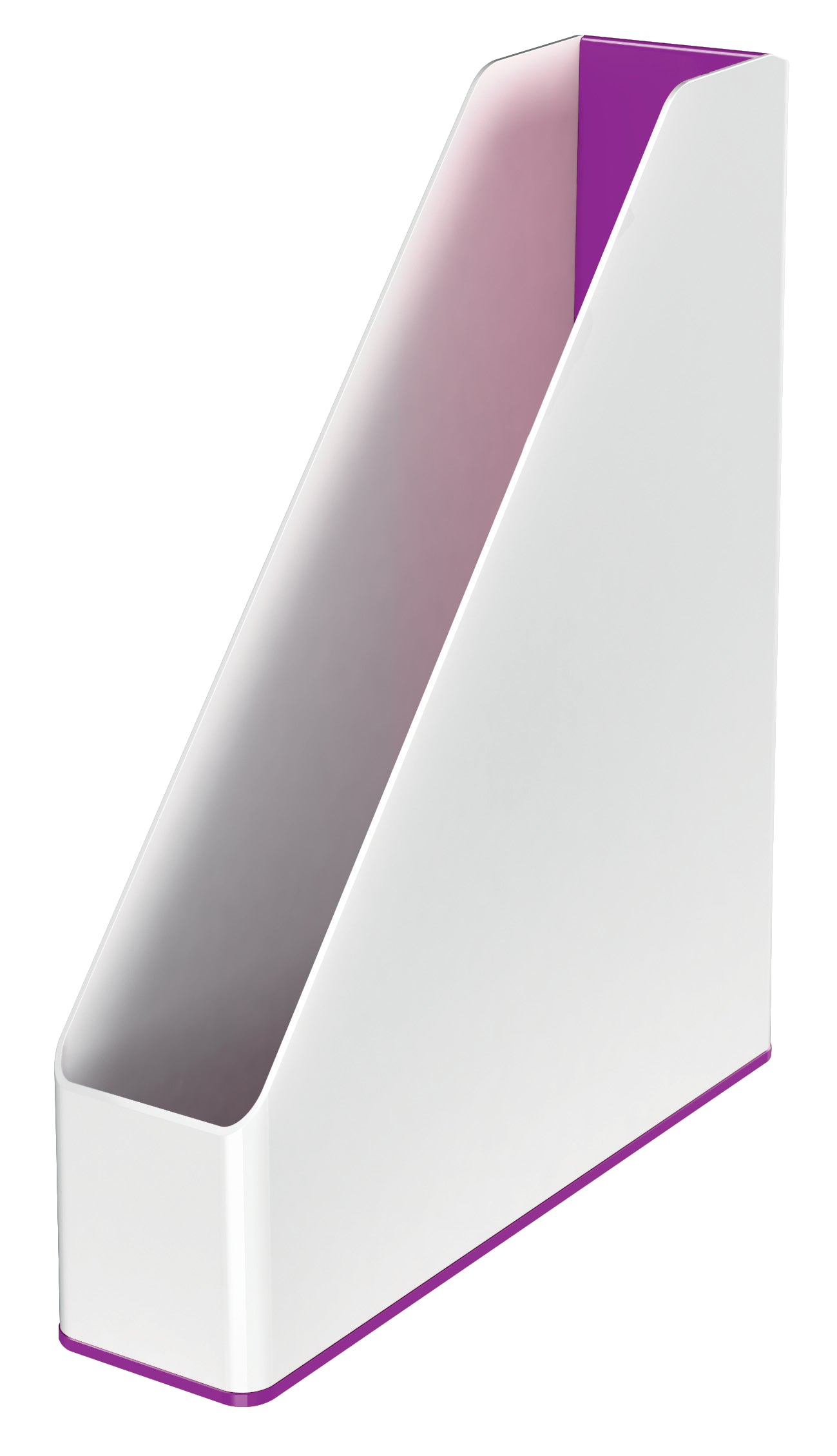 Leitz WOW Magazine File Dual Colour White/Purple 53621062